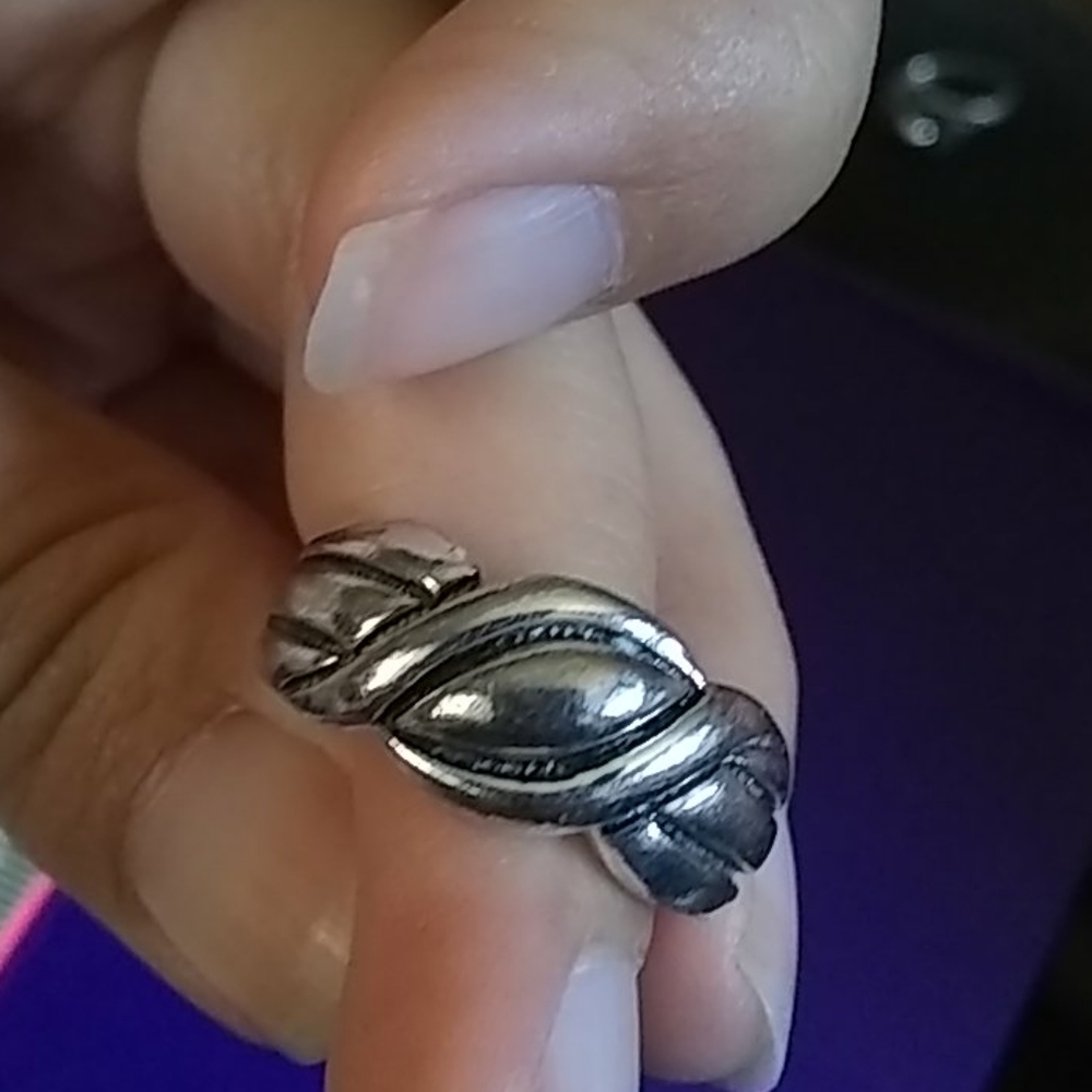 Chunky Solid Sterling Silver 925 Ring. - image 2